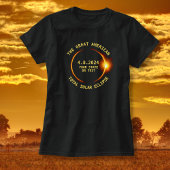 Total Solar Eclipse 4.8.2024 USA Uw staat toevoege T-shirt