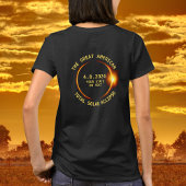 Total Solar Eclipse 4.8.2024 USA Uw staat toevoege T-shirt