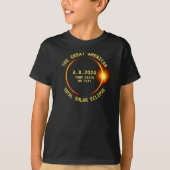 Total Solar Eclipse 8 april 2024 Verenigde Staten T-shirt (Voorkant)