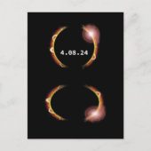 Total Solar Eclipse 8th April 2024 Briefkaart (Voorkant)