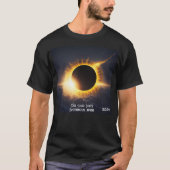 Total Solar Eclipse Alle tekst & datum toevoegen M T-shirt (Voorkant)