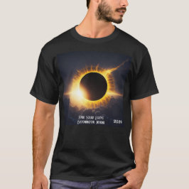 Total Solar Eclipse Alle tekst & datum toevoegen M T-shirt