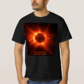 Total Solar Eclipse Alle tekst & datum toevoegen U T-shirt (Voorkant)