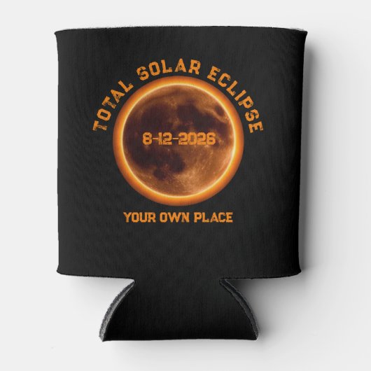 Total Solar Eclipse August 12 2026 Blikjeskoeler (Voorkant)