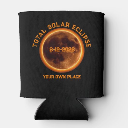 Total Solar Eclipse August 12 2026 Blikjeskoeler (Achterkant)