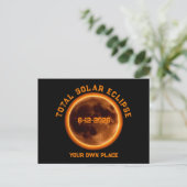 Total Solar Eclipse August 12 2026 Briefkaart (Staand voorkant)