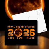 Total Solar Eclipse August 12 2026 Briefkaart