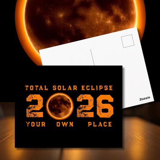 Total Solar Eclipse August 12 2026 Briefkaart