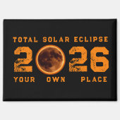 Total Solar Eclipse August 12, 2026 Magneet (Voorkant)