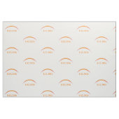 total solar eclipse August 12 2026 orange sun Stof (Fat Quarter)