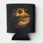 Total Solar Eclipse August 12 2026-Path of Totalit Blikjeskoeler (Achterkant)