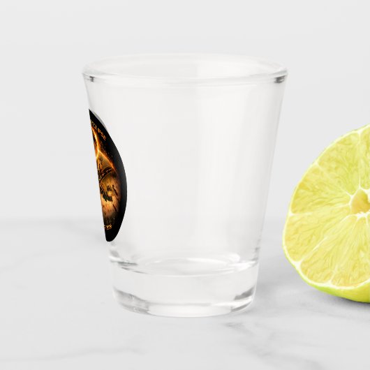 Total Solar Eclipse August 12 2026 Shot Glas (Rechts)