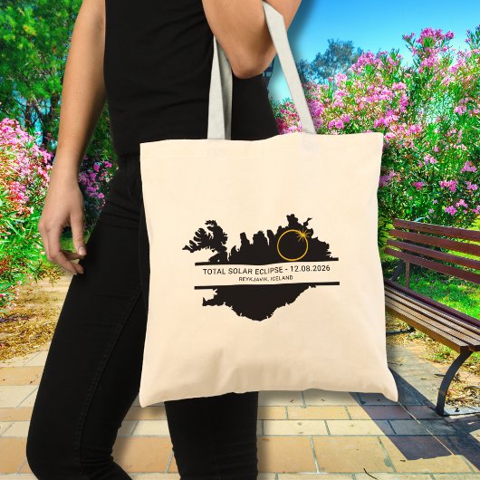 Total Solar Eclipse August 2026 – Iceland Custom Tote Bag