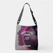 Total solar eclipse August 2026 text personalized Crossbody Tas (Voorkant)