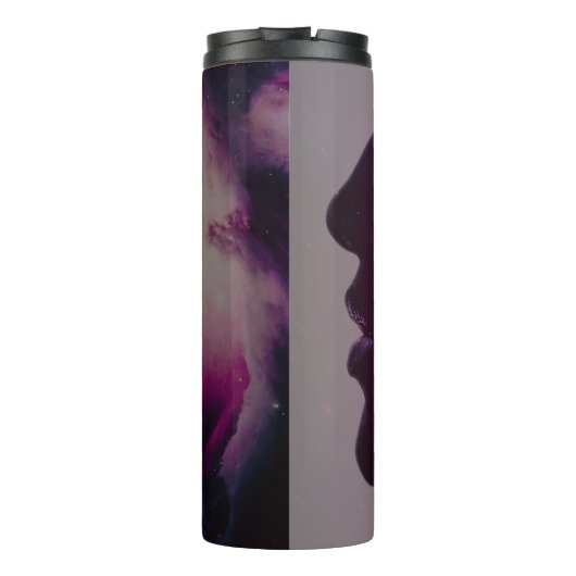 Total solar eclipse August 2026 text personalized Thermosbeker (Achterkant)