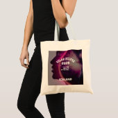 Total solar eclipse August 2026 text personalized Tote Bag (Voorkant (product))