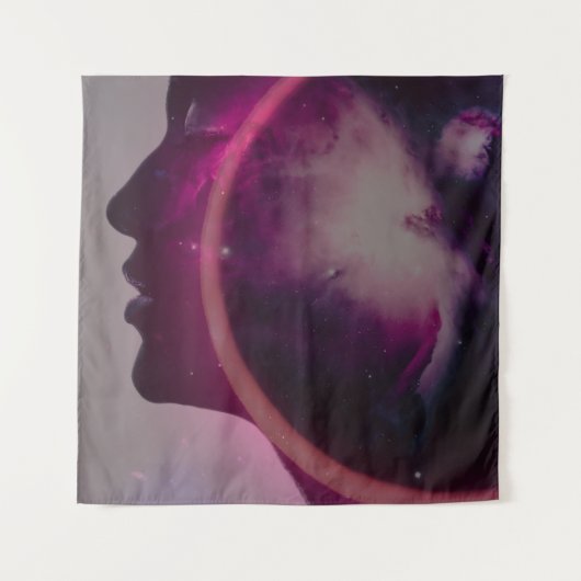 Total solar eclipse August 2026 text personalized Wandkleed (Voorkant)