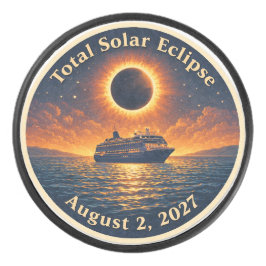 Total Solar Eclipse August 2 2027 cruise ship  Hockey Puck