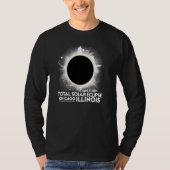 Total Solar Eclipse Chicago ILLINOIS April 8 2024  T-shirt (Voorkant)