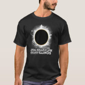 Total Solar Eclipse Chicago ILLINOIS April 8 2024  T-shirt (Voorkant)