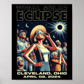 Total Solar Eclipse Cleveland Poster (Voorkant)