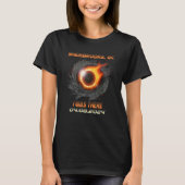 Total Solar Eclipse I Was There Sherbrooke Quebec  T-shirt (Voorkant)