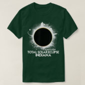 Total Solar Eclipse Indiana 2024 American Totality T-shirt (Design voorkant)
