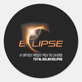 Total Solar Eclipse Mijn Cadeau uit de U Ronde Sticker