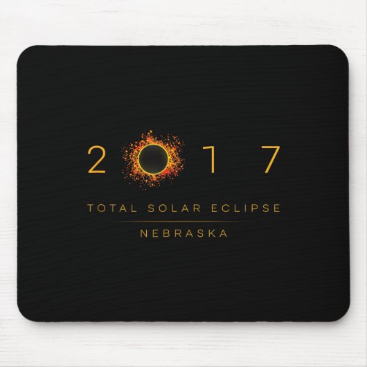 Total Solar Eclipse Nebraska 2017 Muismat (Voorkant)