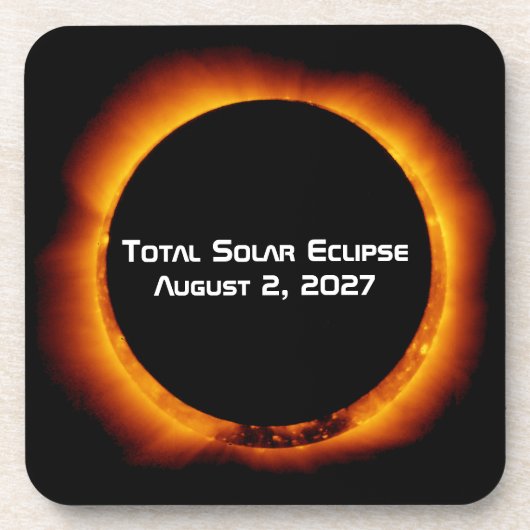 Total Solar Eclipse of the Century 2027 Bier Onderzetter (Voorkant)