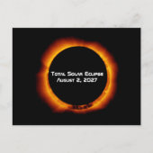 Total Solar Eclipse of the Century 2027 Briefkaart (Voorkant)