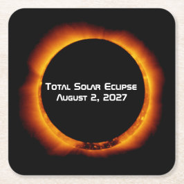 Total Solar Eclipse of the Century 2027 Kartonnen Onderzetters