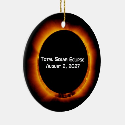Total Solar Eclipse of the Century 2027 Keramisch Ornament (Rechts)