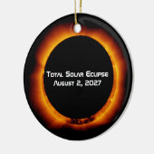 Total Solar Eclipse of the Century 2027 Keramisch Ornament (Links)