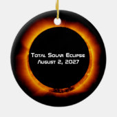 Total Solar Eclipse of the Century 2027 Keramisch Ornament (Achterkant)