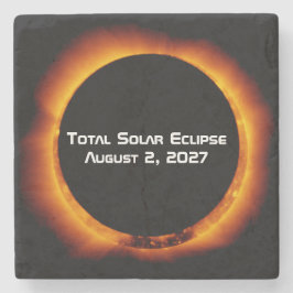 Total Solar Eclipse of the Century 2027 Stenen Onderzetter