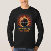 Total Solar Eclipse Retro Codroy NL Canada T-shirt (Voorkant)