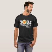 Total Solar Eclipse San Antonio Texas, 8 april 202 T-shirt (Voorkant volledig)