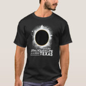 Total Solar Eclipse San Antonio TEXAS April 8 2024 T-shirt (Voorkant)