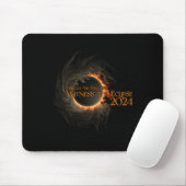 Total Solar Eclipse Shirt april 8 Omhelzen het don Muismat (Met muis)