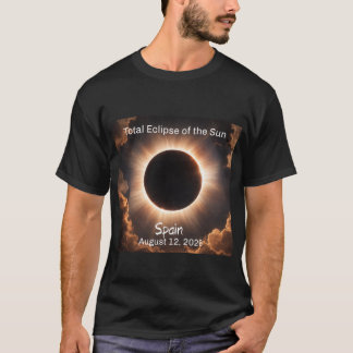 Total Solar Eclipse Spain 2026 Mens T-shirt