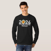 Total Solar Eclipse TEXAS 2024 American Totality T-shirt (Voorkant volledig)