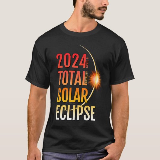 Total Solar Eclipse Totality April 8 2024 11 T-shirt (Voorkant)