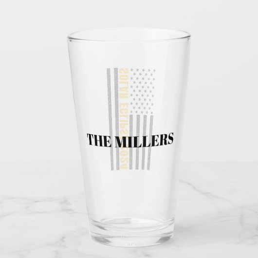 Total Solar Eclipse USA 8 april 2024 Amerikaanse v Glas (Achterkant)