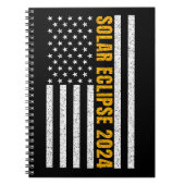 Total Solar Eclipse USA 8 april 2024 Amerikaanse v Notitieboek (Voorkant)