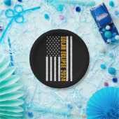 Total Solar Eclipse USA 8 april 2024 Amerikaanse v Papieren Bordje (Feest)