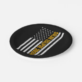 Total Solar Eclipse USA 8 april 2024 Amerikaanse v Papieren Bordje (Gekanteld)