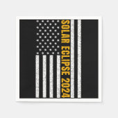 Total Solar Eclipse USA 8 april 2024 Amerikaanse v Servet (Voorkant)