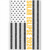 Total Solar Eclipse USA 8 april 2024 Amerikaanse v Sticker (Voorkant)