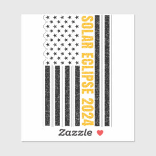 Total Solar Eclipse USA 8 april 2024 Amerikaanse v Sticker